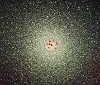 Optical image of globular cluster 47 Tucanae